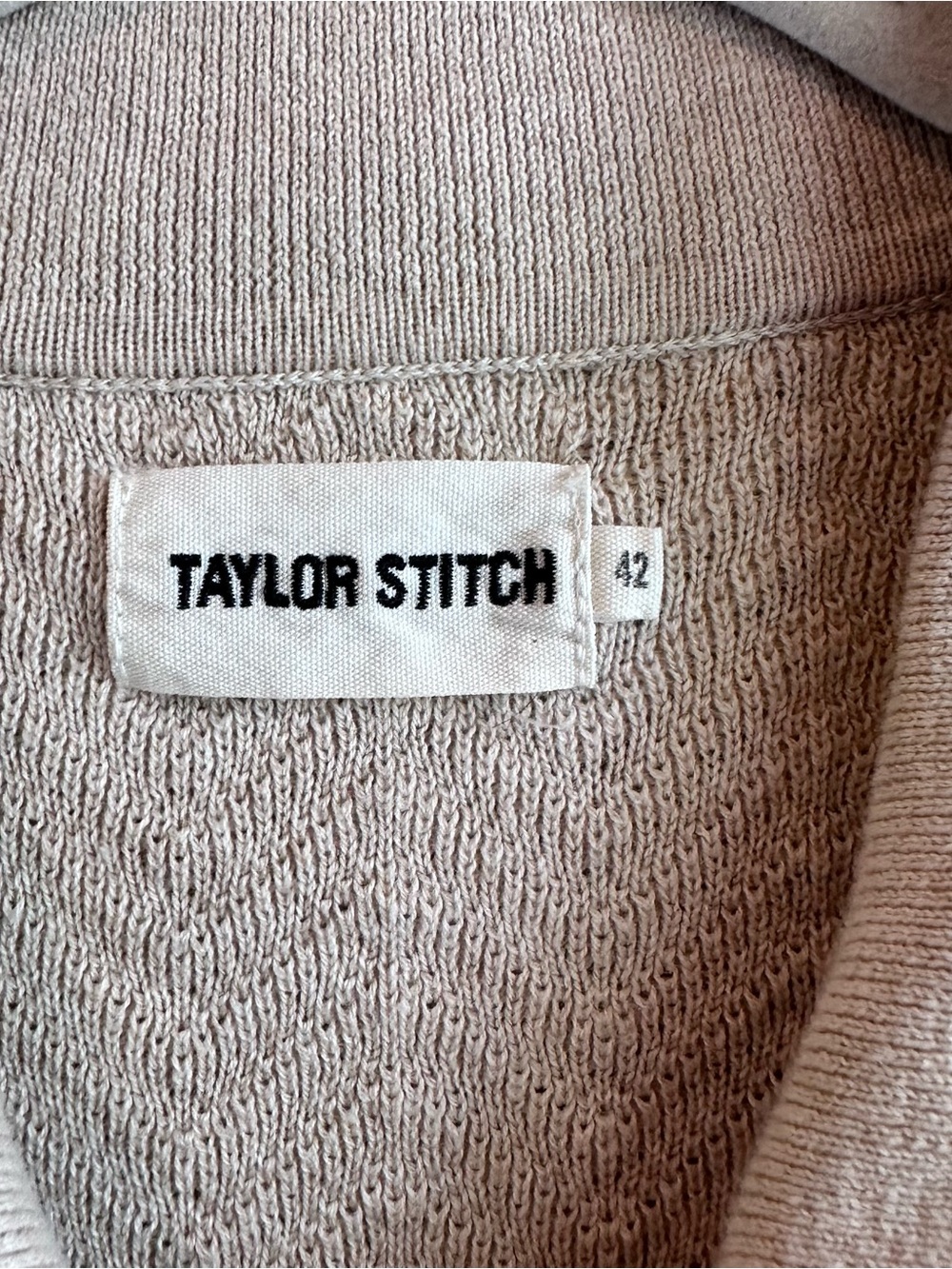 Taylor Stitch The Button Down Polo Heather Oat Herringbone - Picture 3 of 5